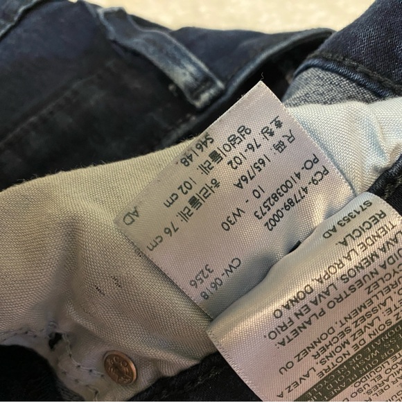 🍁Levi's Dark Blue High-Rise Ankle Skinny Jeans - Picture 7 of 8